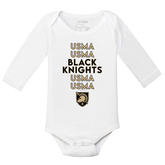 Army Black Knights Stacked Long-Sleeve Snapper
