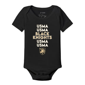 Army Black Knights Stacked Short Sleeve Snapper