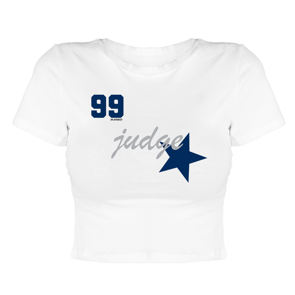 VIP Baseball: Script - Candice Fitted Crop Tee