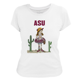 Arizona State Sun Devils Babes Baseball Women's Tee Shirt