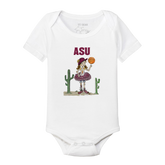 Arizona State Sun Devils Babes Basketball Short Sleeve Snapper