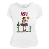 Arizona State Sun Devils Babes Basketball Women's Tee Shirt