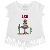 Arizona State Sun Devils Babes Football Fringe Tee