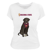 Arizona State Sun Devils Black Labrador Retriever Women's Tee Shirt