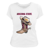 Arizona State Sun Devils Cowboy Boot Women's Tee Shirt