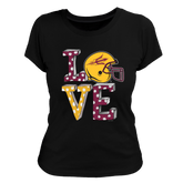 Arizona State Sun Devils LOVE Women's Tee Shirt