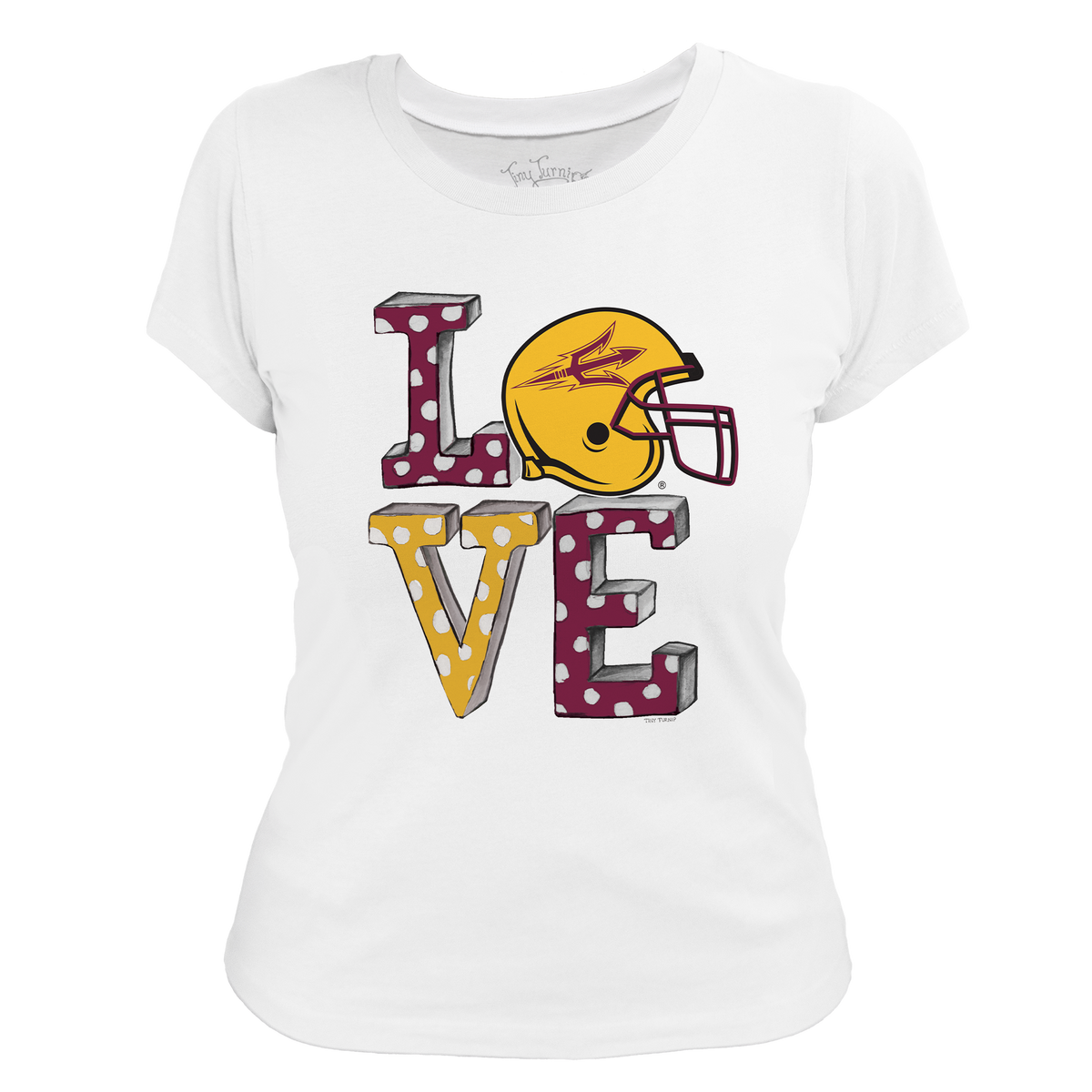 Arizona State Sun Devils LOVE Women's Tee Shirt