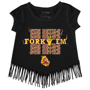 Arizona State Sun Devils Stacked Fringe Tee