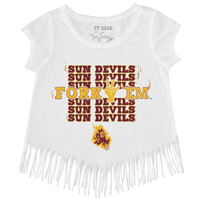 Arizona State Sun Devils Stacked Fringe Tee