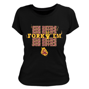 Arizona State Sun Devils Stacked Women's Tee Shirt