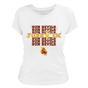 Arizona State Sun Devils Stacked Women's Tee Shirt