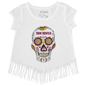 Arizona State Sun Devils Sugar Skull Fringe Tee