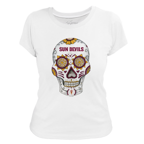 Arizona State Sun Devils Sugar Skull Women's Tee Shirt