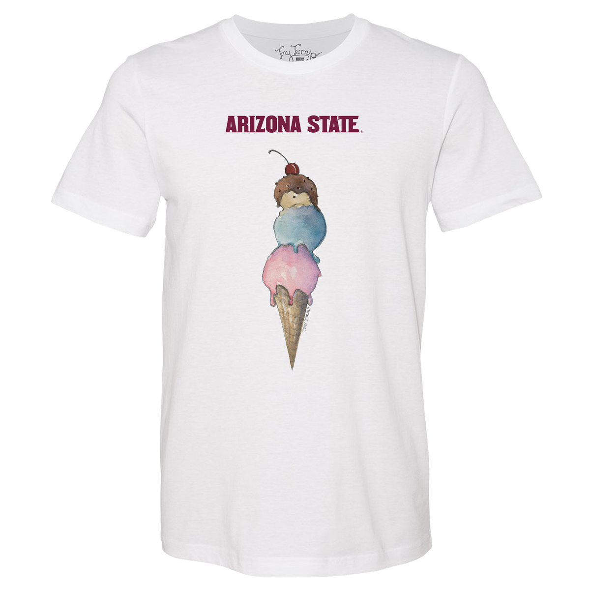 Arizona State Sun Devils Triple Scoop Unisex Tee Shirt