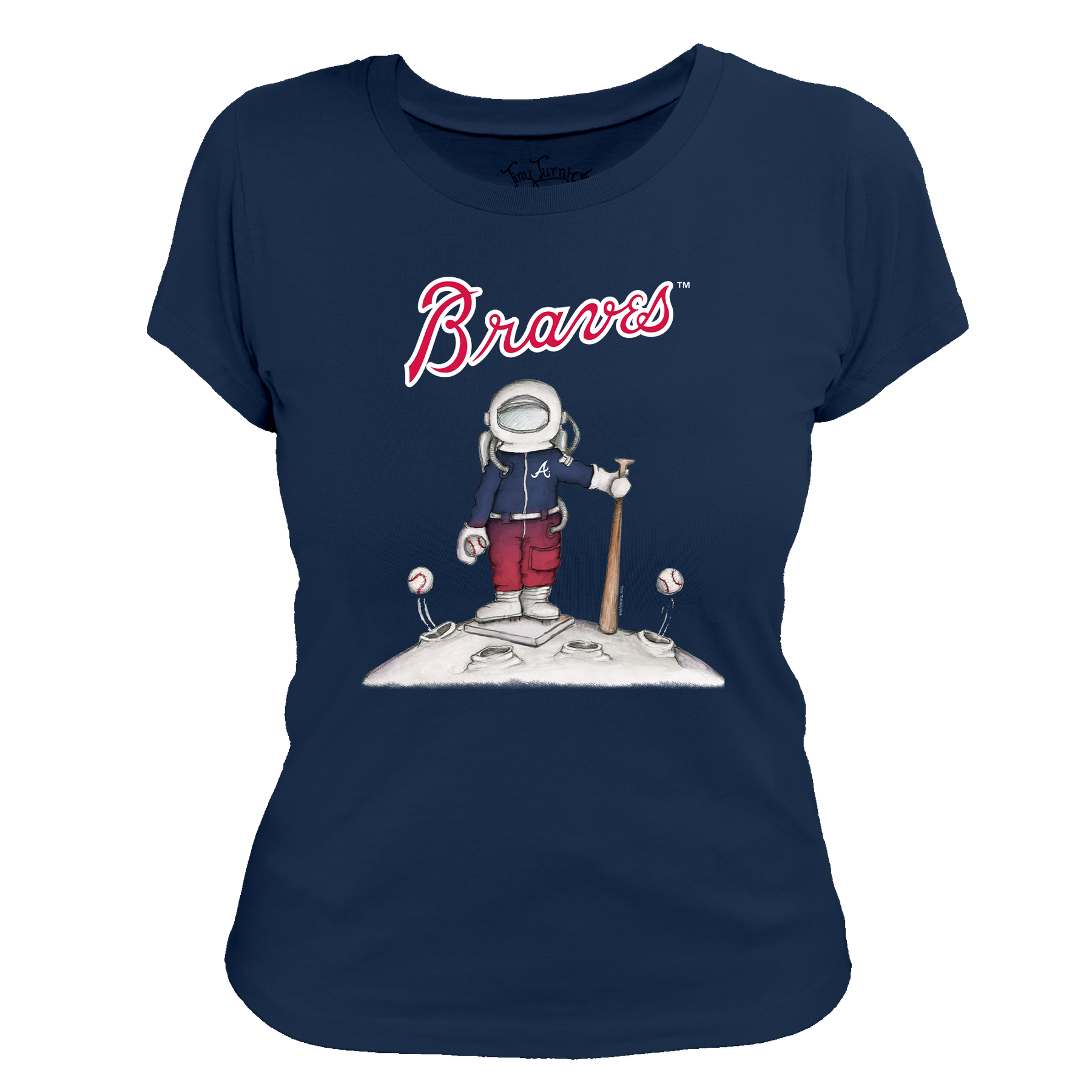 Atlanta Braves Astronaut Tee Shirt - Tiny Turnip