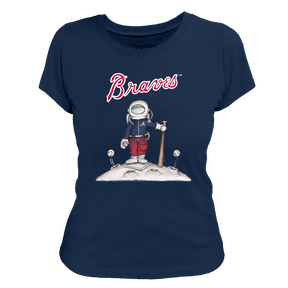 Atlanta Braves Astronaut Tee Shirt - Tiny Turnip