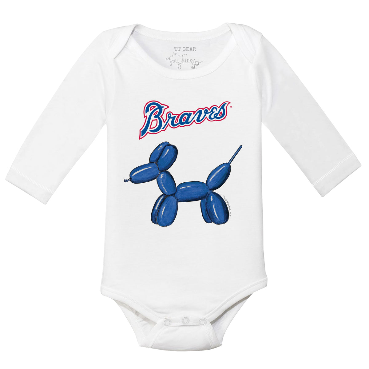 Atlanta Braves Balloon Dog Long Sleeve Snapper