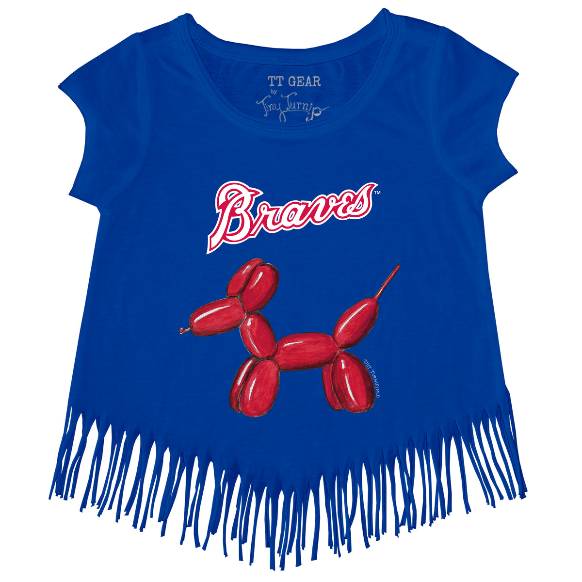 Atlanta Braves Balloon Dog Fringe Tee