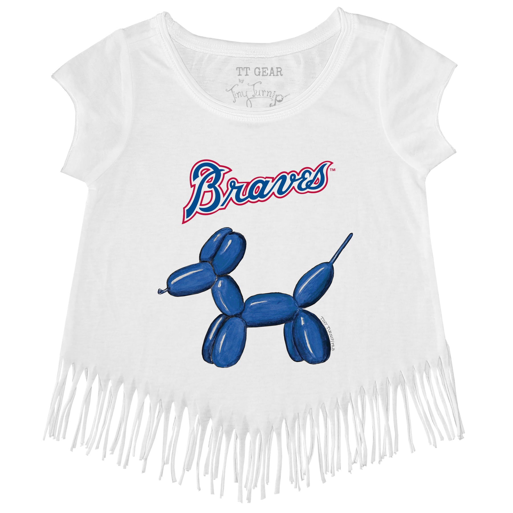 Atlanta Braves Balloon Dog Fringe Tee