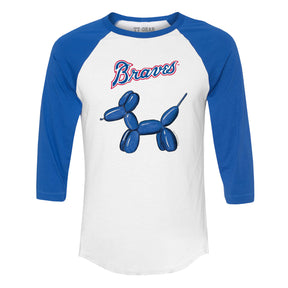 Atlanta Braves Balloon Dog 3/4 Royal Blue Sleeve Raglan