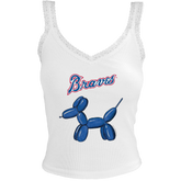 Atlanta Braves Balloon Dog Lace Tank