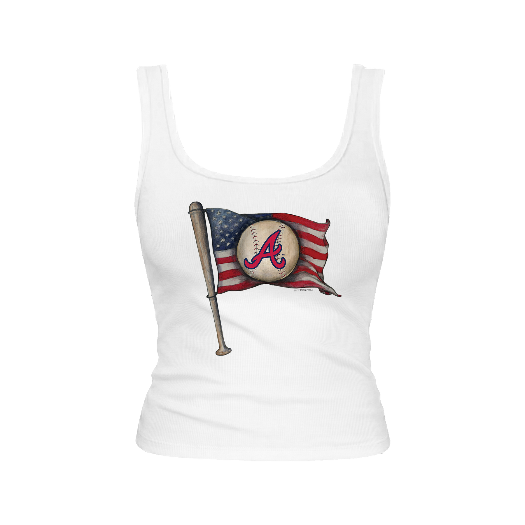 Atlanta Braves Baseball Flag Emmy Tank