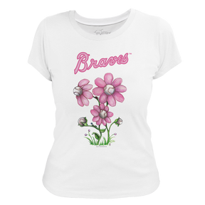 Atlanta Braves Blooming Baseballs Tee Shirt