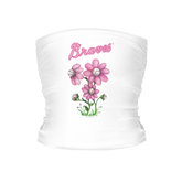 Atlanta Braves Blooming Baseball Tube Top - Tiny Turnip