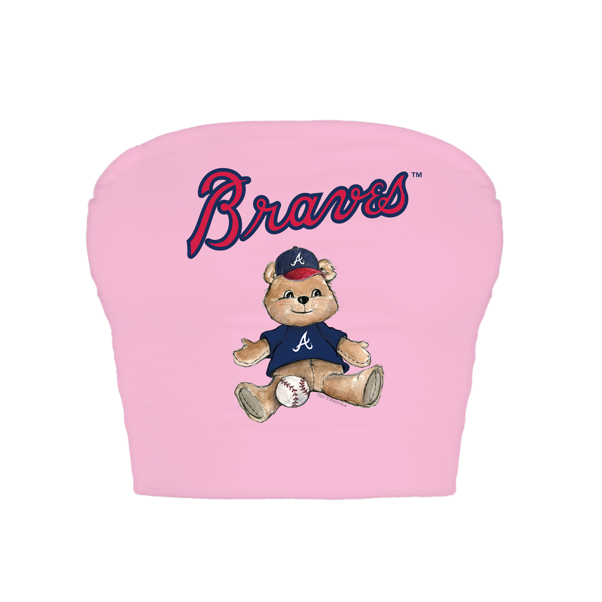Atlanta Braves Teddy Crop Tube Top