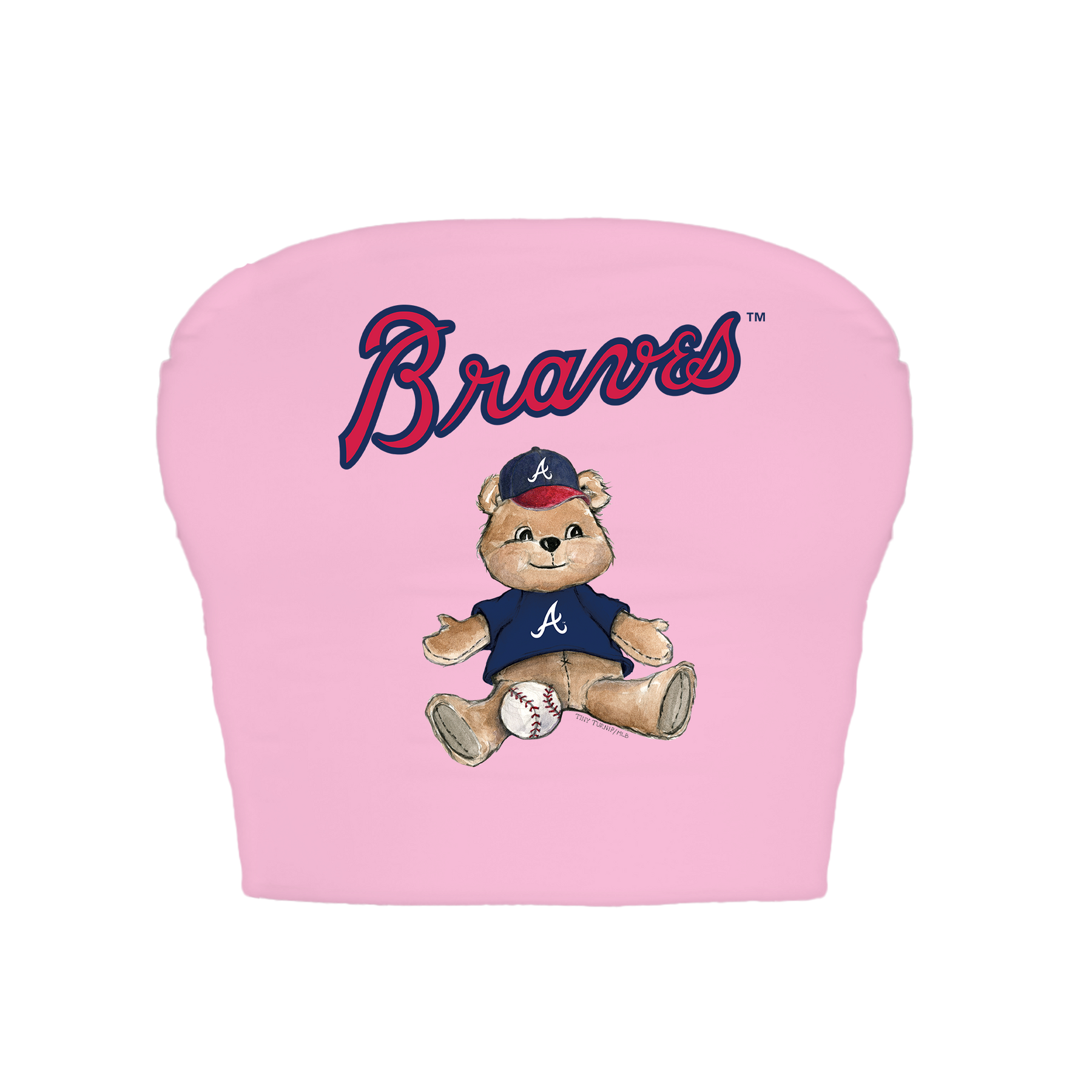 Atlanta Braves Teddy Crop Tube Top