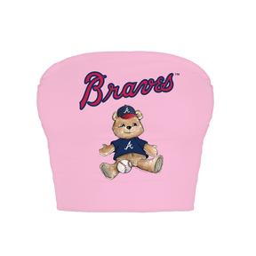 Atlanta Braves Teddy Crop Tube Top