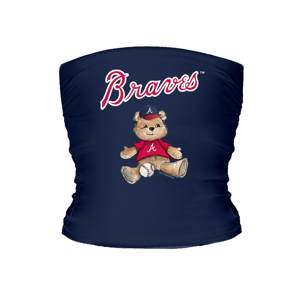 Atlanta Braves Teddy Tube Top - Tiny Turnip