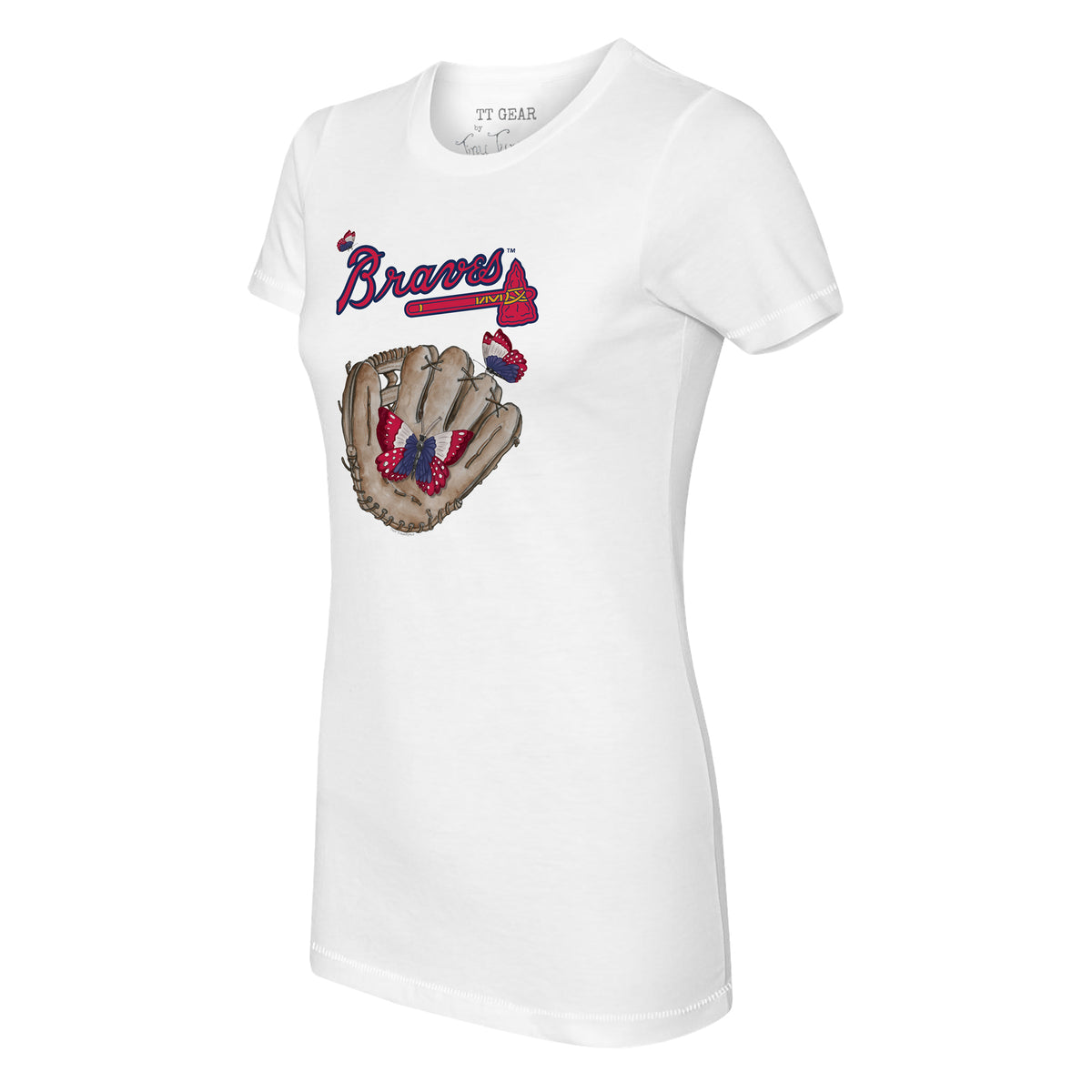 Atlanta Braves Butterfly Glove Tee Shirt