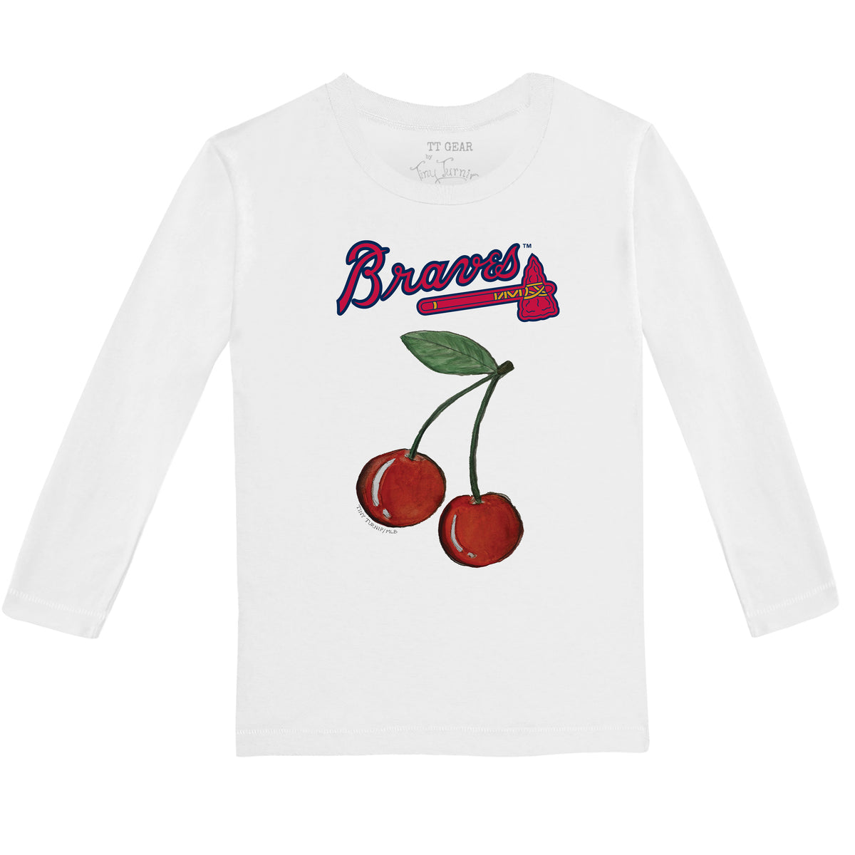 Atlanta Braves Cherries Long-Sleeve Tee Shirt