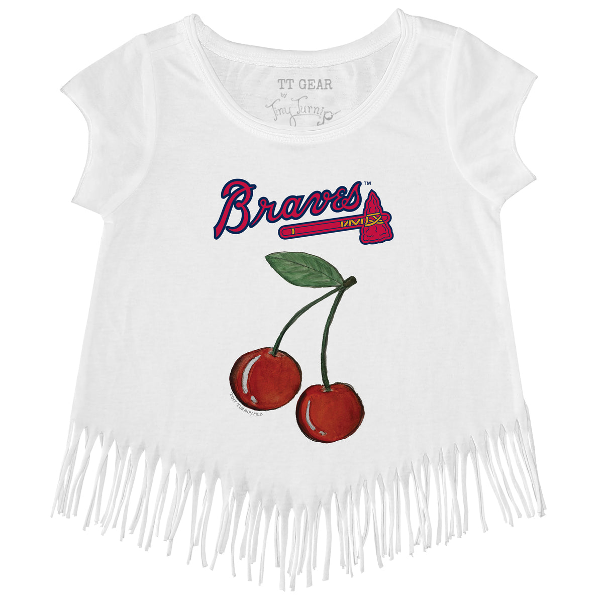 Atlanta Braves Cherries Fringe Tee