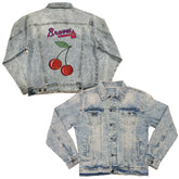 Atlanta Braves Cherries Boyfriend Denim Jacket