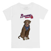 Atlanta Braves Chocolate Labrador Retriever Tee Shirt