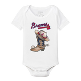 Atlanta Braves Cowboy Boot Short Sleeve Snapper