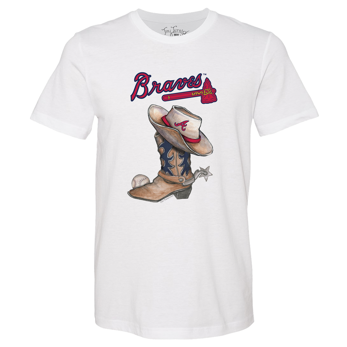 Atlanta Braves Cowboy Boot Unisex Tee Shirt