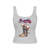 Atlanta Braves Cowboy Boot Emmy Tank