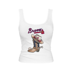 Atlanta Braves Cowboy Boot Emmy Tank