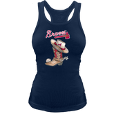 Atlanta Braves Cowboy Boot Racerback Tank - Tiny Turnip