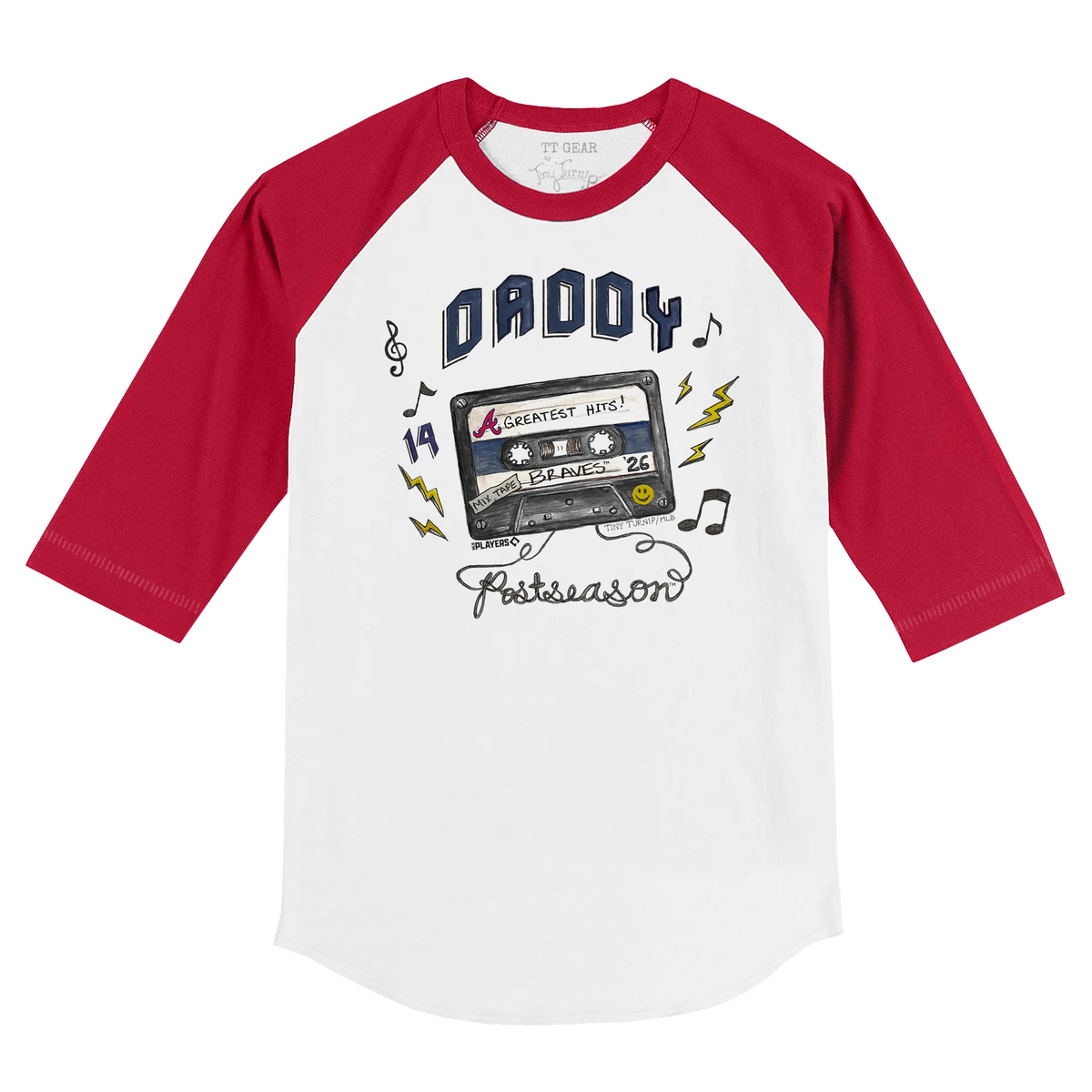 VIP Atlanta Braves Postseason '26 Kid's 3/4 Sleeve Raglan