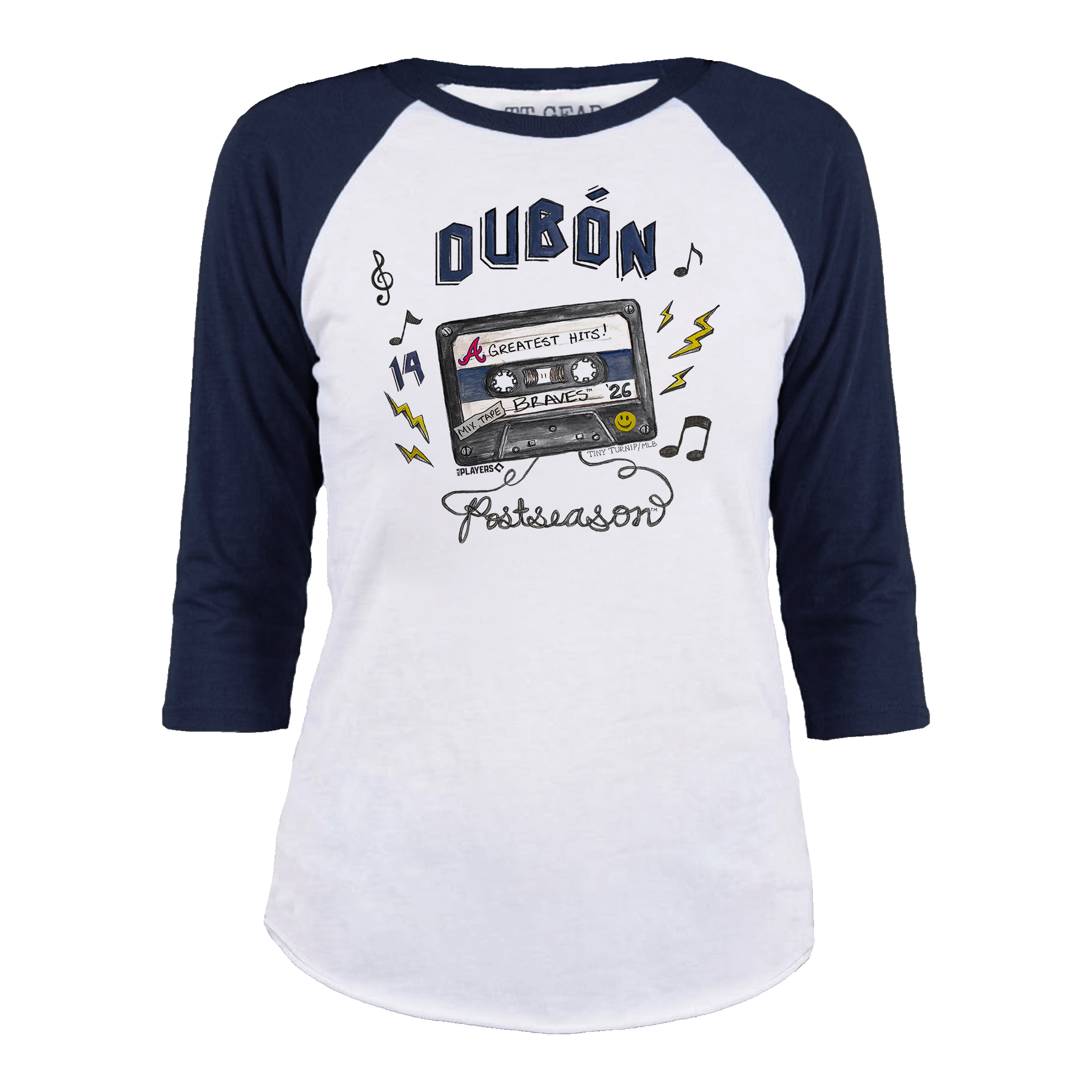 VIP Atlanta Braves Postseason '26 Unisex 3/4 Sleeve Raglan - Tiny Turnip