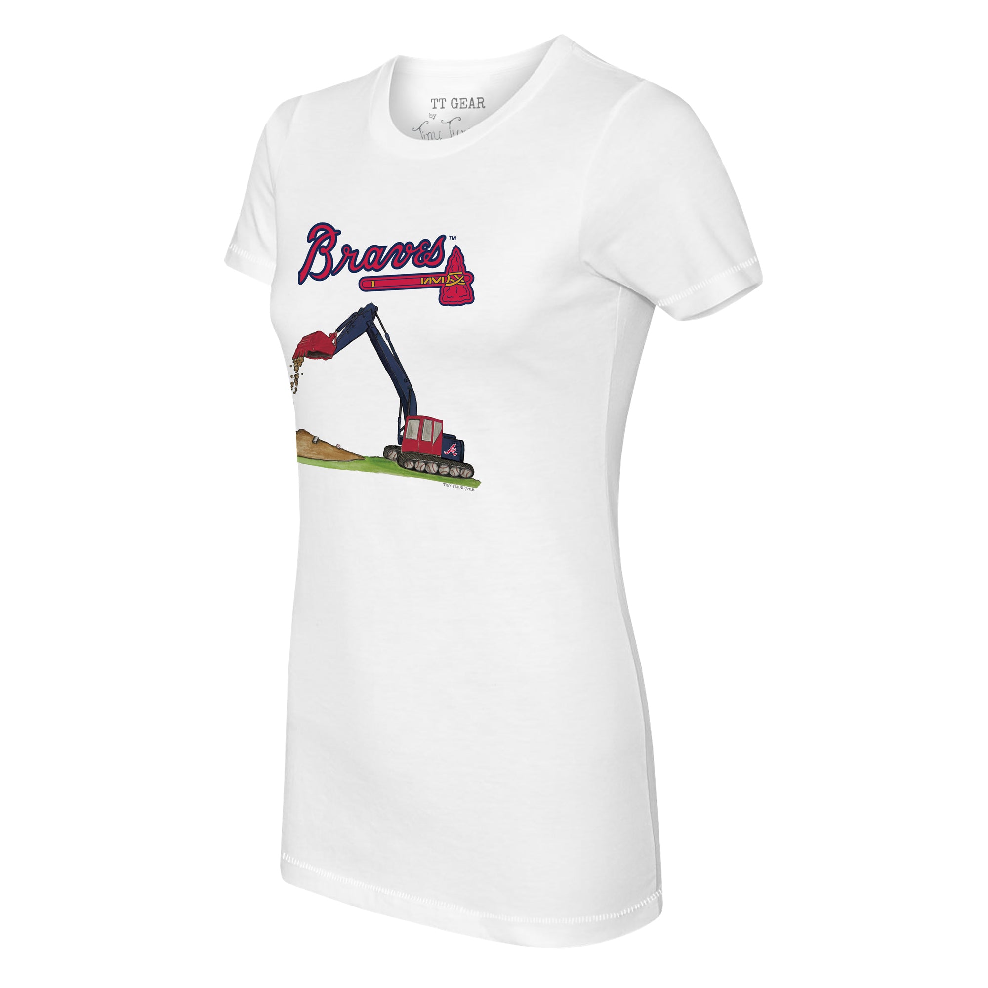 Atlanta Braves Excavator Tee Shirt | Tiny Turnip