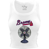 Atlanta Braves Fan Crop Tank
