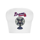 Atlanta Braves Fan Crop Tube Top