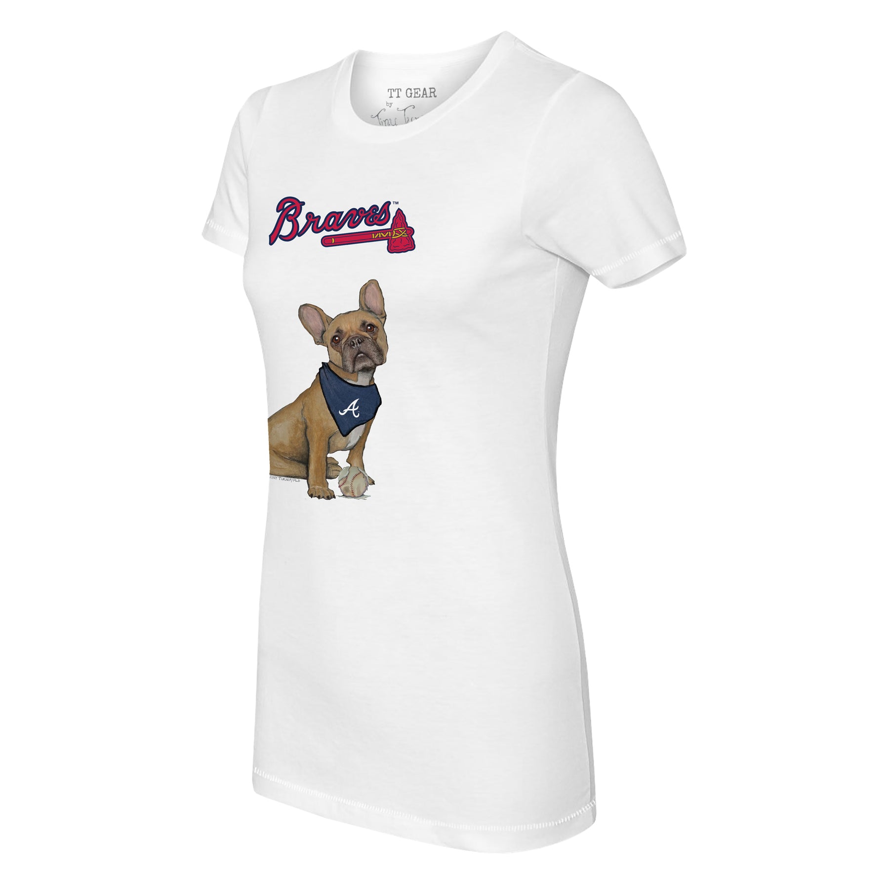 Atlanta Braves French Bulldog Tee Shirt
