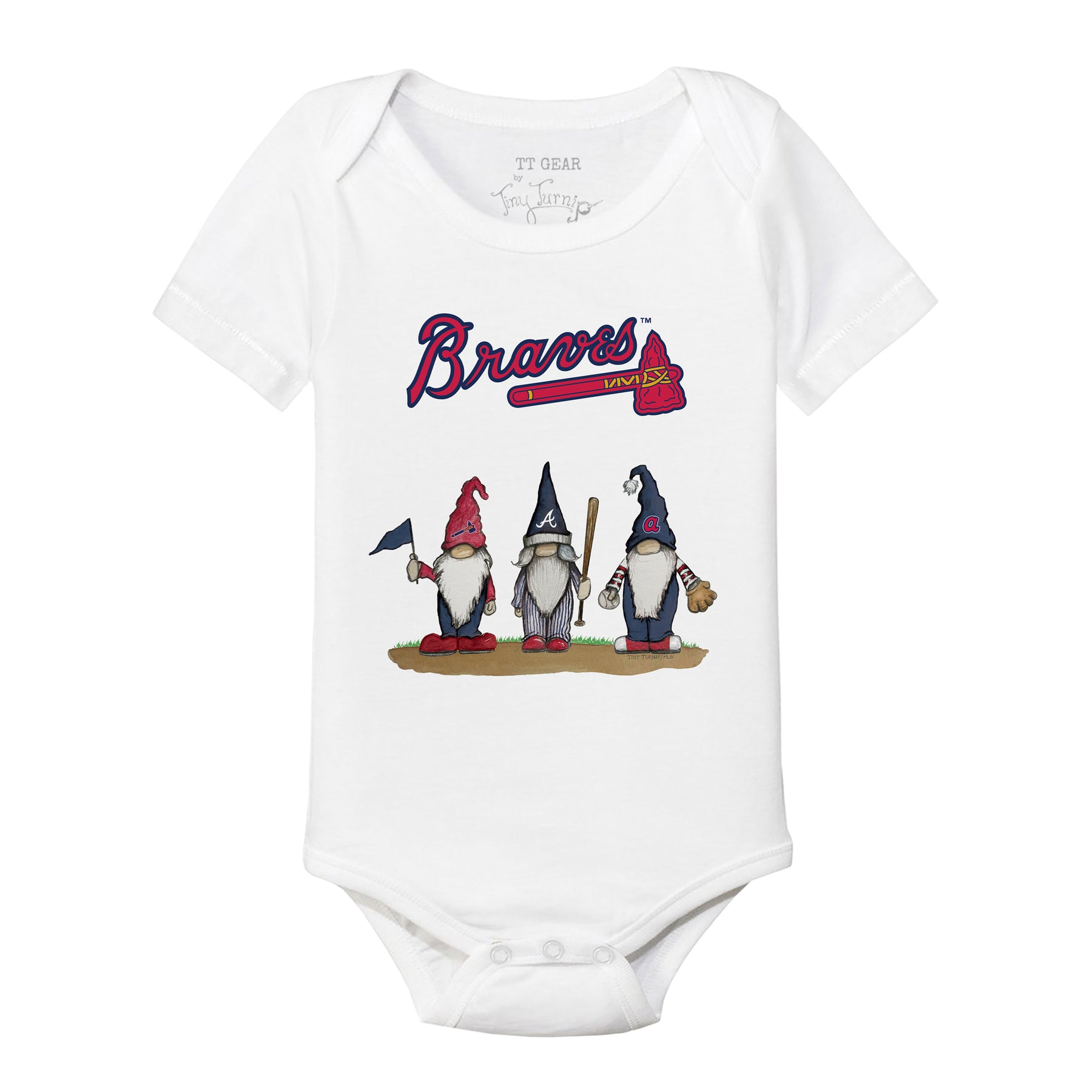 Atlanta Braves Gnomes Short Sleeve Snapper