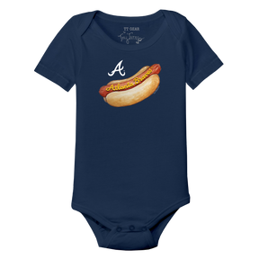 Atlanta Braves Hot Dog Short Sleeve Snapper